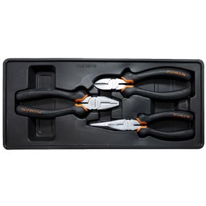 FIXMAN 3-pc Pliers Set (combination 8'ncutting 7.5' Long Nose 8')